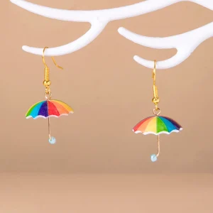 Cute Acrylic Umbrella Dangle Earrings