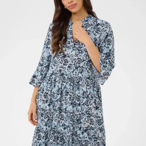 EDA DRESS NIGHTSKY BRUSHED BLOOMS