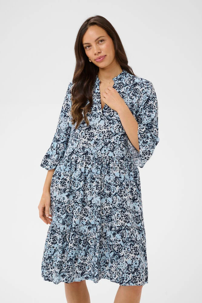 EDA DRESS NIGHTSKY BRUSHED BLOOMS - Bild 2