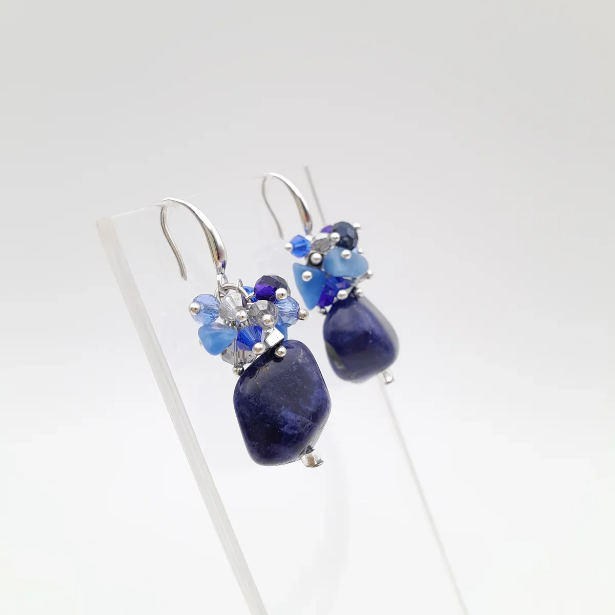 GEMSTONE ÖRHÄNGEN SODALITE & SILVER - Bild 3