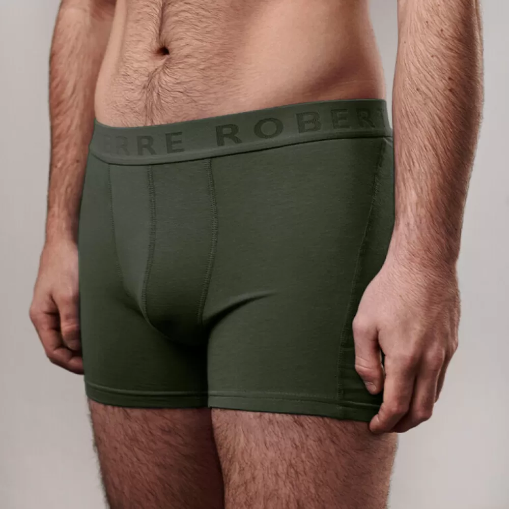 Outlet Pierre Robert Kalsonger Herr Boxer Ekologisk Bomull Army Green - Bild 6