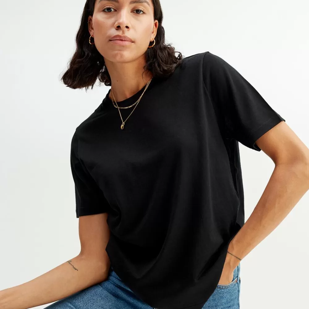 Online Pierre Robert Loose Fit T-Shirt Black - Bild 6