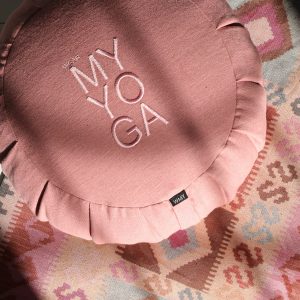 Zafu Meditationskudde Dusty Pink Linne