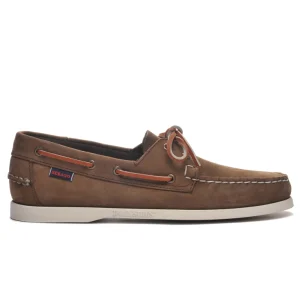 Sebago Docksides Portland Nubuck – DK Brown