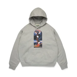Säsongsbetonad biblisk hoodie, grå