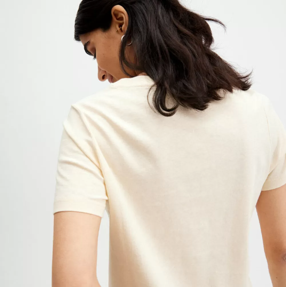 Best Pierre Robert T-Shirt Ekologisk Bomull Och Hemp Regular Fit Ecru - Bild 5