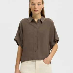 VIVA CROPPED SHIRT CHOCOLATE CHIP