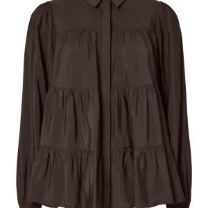 PALA BLOUSE COFFEE BEAN BROWN